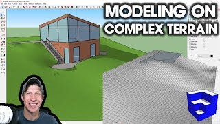 MODELING ON COMPLEX TERRAIN in SketchUp [upl. by Barling]