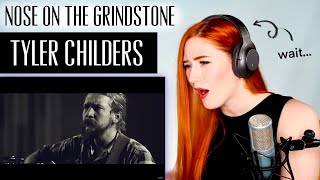 VOICE COACH REACTS  Tyler Childers NOSE ON THE GRINDSTONE  took a min to realise what happened [upl. by Lledyl]