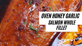 Oven Honey Garlic Salmon  BROILED OR BAKED SALMON [upl. by Muraida]