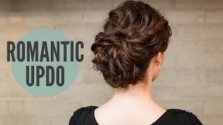 How ToCurly Romantic Updo [upl. by Nehttam]