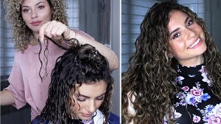 HOW TO FINGER COIL LONG CURLY HAIR [upl. by Rego414]