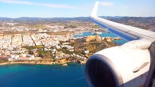 Ryanair Boeing 737  Landing at Ibiza Airport Runway 24 [upl. by Einalam]