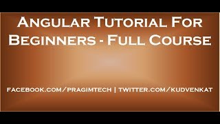 Angular tutorial for beginners [upl. by Jayson412]