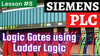 Logic Gates using Ladder Logic  Free PLC Training Courses [upl. by Maridel]