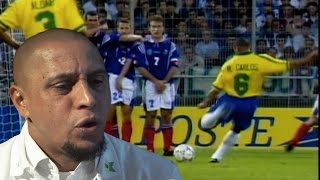 Exclusive Roberto Carlos Reveals The Best Free Kick Taker Of All Time [upl. by Annayad893]