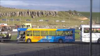 Buxton Raceway Bus Banger Race 174 17 [upl. by Sessler]