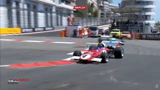 2021 Monaco historic Grand Prix All crashes contacts and issues from race day [upl. by Eustacia]