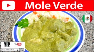 MOLE VERDE  Vicky Receta Facil [upl. by Placidia]