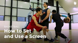 Setting and Using a Screen  Basketball [upl. by Yecad4]