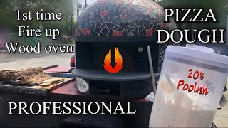 🔴live Making Professional Pizza Dough  1st time Fire up wood oven how to [upl. by Calica]