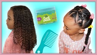 This Hairstyle Lasts All Week  Kids Curly Hair Routine [upl. by Akerdal66]