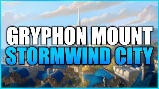 Stormwind City  Gryphon Mount Vendor [upl. by Yeniffit606]