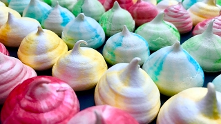 Rainbow Meringue kisses [upl. by Eelrihs428]