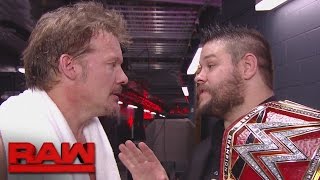 Chris Jericho confronts Kevin Owens Raw Oct 17 2016 [upl. by Atnohsal]