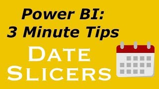 Power BI  Date Slicer [upl. by Aleik]