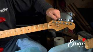 Setting Up Your Stratocaster Guitar Intonation Adjustment Step 4 of 4  ELIXIR Strings [upl. by Jak629]