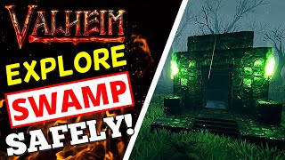 Valheim  How To Find  Explore Swamp Biome SAFELY [upl. by Nagar539]