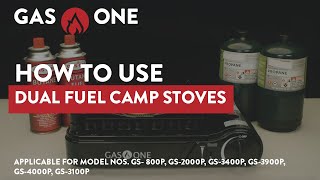 How To Use Dual Fuel Butane and Propane Camp Stoves [upl. by Odraode420]