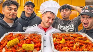 MAKING THE BEST CRAWFISH BOIL FT LOS BOYZ [upl. by Atnoek758]