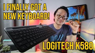 Reviewing my new keyboard Logitech K580 [upl. by Stanfield]