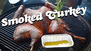 How to Smoke Turkey On a Weber Smokey Mountain [upl. by Nyliuqcaj]