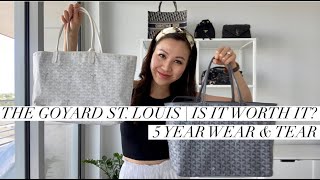 GOYARD St Louis Tote Bag  Is it Worth It  5 Year Wear amp Tear Review [upl. by Clarine182]