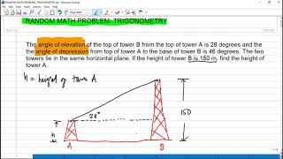 Random Math Problem 1 Trigonometry [upl. by Alyal511]