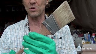 HOW TO CLEAN A PAINT BRUSH  Oil Based [upl. by Acimat]