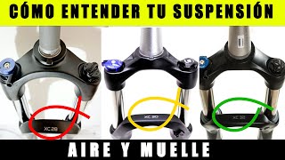 CÓMO FUNCIONA LA SUSPENSIÓN DE UNA BICICLETA EXPLICACIÓN SENCILLA 🚲 SALUD CICLISTA [upl. by Ayotyal462]