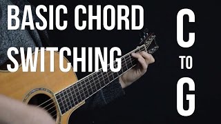 Chord Switching Practice  C to G [upl. by Pich821]