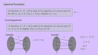 Abstract Algebra 1 Injective Functions [upl. by Ernestus134]