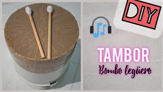 DIY Tambor  Bombo legüero con materiales reciclados [upl. by Roderich623]