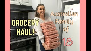 GROCERY HAUL  Large Australian Family of 18 [upl. by Cappella]