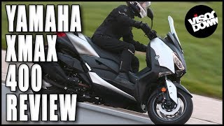 Yamaha XMAX 400 MaxiScooter Review  Visordowncom [upl. by Yrogiarc]