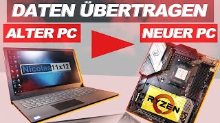 EINFACHE ART um Daten vom ALTEN PC auf NEUEN PC zu übertragen  EaseUS Todo PCTrans [upl. by Conchita278]