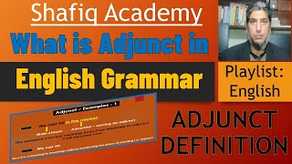 What is Adjunct in English Grammar  Adjunct Definition and Examples  Shafiq Academy [upl. by Enitsua395]