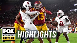 Stanford vs 6 USC Highlights  CFB on FOX [upl. by Yssak]