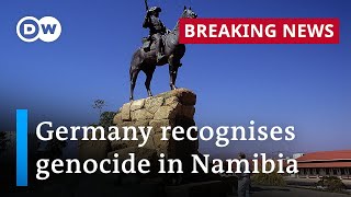 Germany officially recognizes colonialera Namibia genocide  DW News [upl. by Hgielyak]