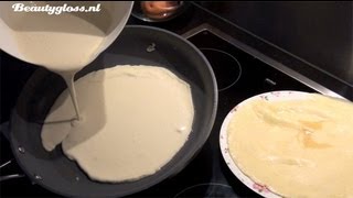 Recept pannenkoeken maken [upl. by Ailesor150]