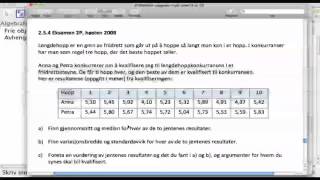 Enkel statistikk i Geogebra [upl. by Hedberg]