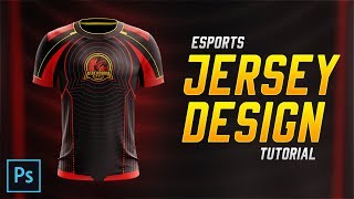 Esports Jersey Design Tutorial in Photoshop CC 2018 [upl. by Suedaht]