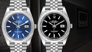 Rolex Datejust 41Jubilee Bracelet Blue and Black Dial 126334  SwissWatchExpo [upl. by Eirhtug877]