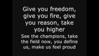 K´naan  Wavin´Flag FIFA World Cup South Africa 2010 Official Theme Song Lyrics [upl. by Nanette]