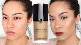 Giorgio Armani Luminous Silk Foundation Review  Demo [upl. by Syramad]