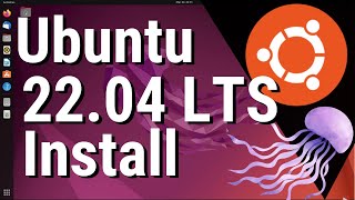 Ubuntu 2204 LTS Linux Install  Desktop Version Jammy Jellyfish [upl. by Chandos]