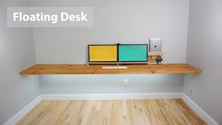 A Minimal Floating Desk Part 1 [upl. by Dranrev775]