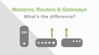 Modems Routers amp Gateways Whats the Difference [upl. by Kress]