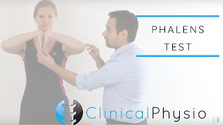 Phalens Test for Carpal Tunnel Syndrome  Clinical Physio [upl. by Oniliuqnart]