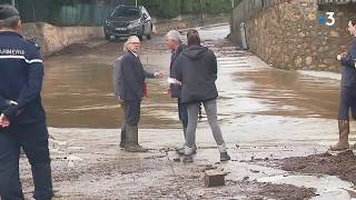 Inondations  coulée de boue à Argelèssurmer [upl. by Stochmal80]