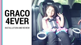 HOW TO INSTALL GRACO 4EVER CAR SEAT ALL 4 POSITION [upl. by Island]